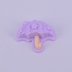 Undurchsichtiges mattiertes Harz Cabochon RESI-WH0009-08