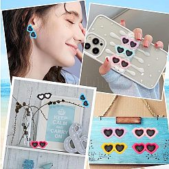 60 Stück 2 Arten undurchsichtige Harz Cabochons CRES-SC0002-60