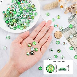 Irische Cabochons aus Glas GGLA-PH0006-01A