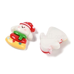 Weihnachts-Deko-Cabochons aus undurchsichtigem Harz CRES-M036-12C