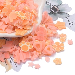 Leuchtende handgefertigte Fimo-Cabochons CLAY-E003-01A