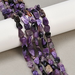 Естественно чароитовыми бисер пряди X-G-S301-13-01