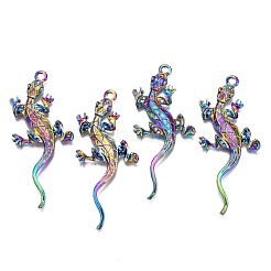 Regenbogenfarben-Legierung großer Anhänger Strass-Einstellungen PALLOY-N163-169-NR