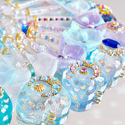600 Stück Messing-Cabochons im 12-Stil MRMJ-OC0003-31