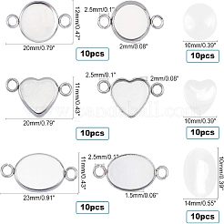 DIY-Bausätze zur Herstellung von Verbindungsstücken aus Edelstahl 304 DIY-UN0001-74P