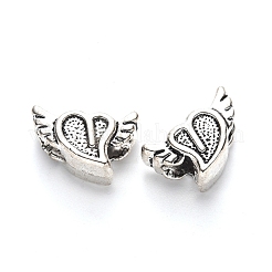 Tibetischer Stil Legierung europäische Perlen Emaille Fassungen TIBE-N006-132AS-LF