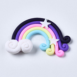 Handgemachter Ton-Cabochon PORC-TD001-39B