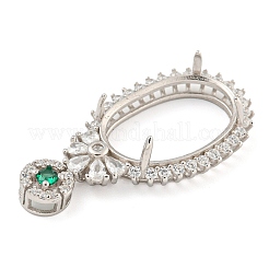 925 Sterling Silber Anhänger Fassungen STER-B005-23P