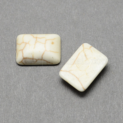 Handwerkliche ergebnisse synthetischer türkisfarbener edelstein cabochons mit flachem rücken TURQ-S261-20x30mm-02