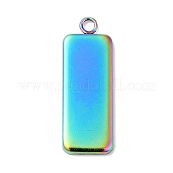 Ionenplattierung (IP) 304 Edelstahl Anhänger Cabochon-Einstellungen STAS-I069-36MC