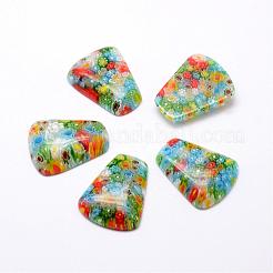 Handgefertigte Millefiori Glas Cabochons LAMP-G121-31