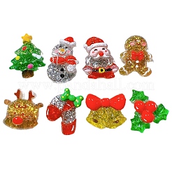 Transparente Harz-Cabochone mit Weihnachtsmotiv PW-WG91FD0-01