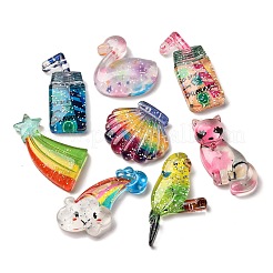 Sommerthema opake Decoden-Cabochons aus Kunstharz RESI-S07-10