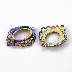 Aluminium-Anhänger Fassungen für Cabochons PALLOY-S180-088-NR