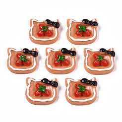 Undurchsichtige Cabochons aus Epoxidharz CRES-S358-54