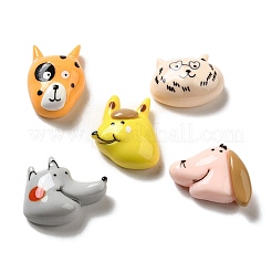 Undurchsichtige Decoden-Cabochons aus Harz RESI-G090-06