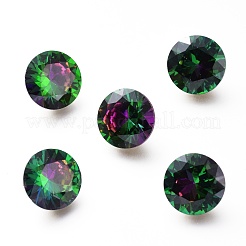 Zirkonia zeigte zurück Cabochons ZIRC-H108-12B-001VR