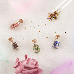 Ca. 5500 Stück 11 Farben Glas spitze Rückseite Strass RGLA-FW0001-04