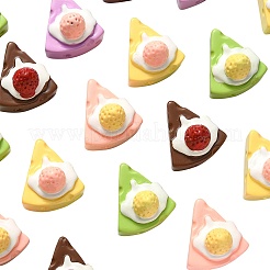 30 Stück undurchsichtige Harz-Decoden-Cabochons RESI-CJ0002-71