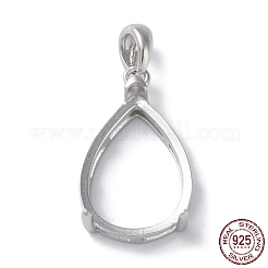 Rhodiniertes Gestell mit 925 Anhänger aus Sterlingsilber STER-NH0001-49A-P