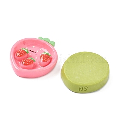 Obstteller aus opakem Harz Cabochons RESI-I067-03