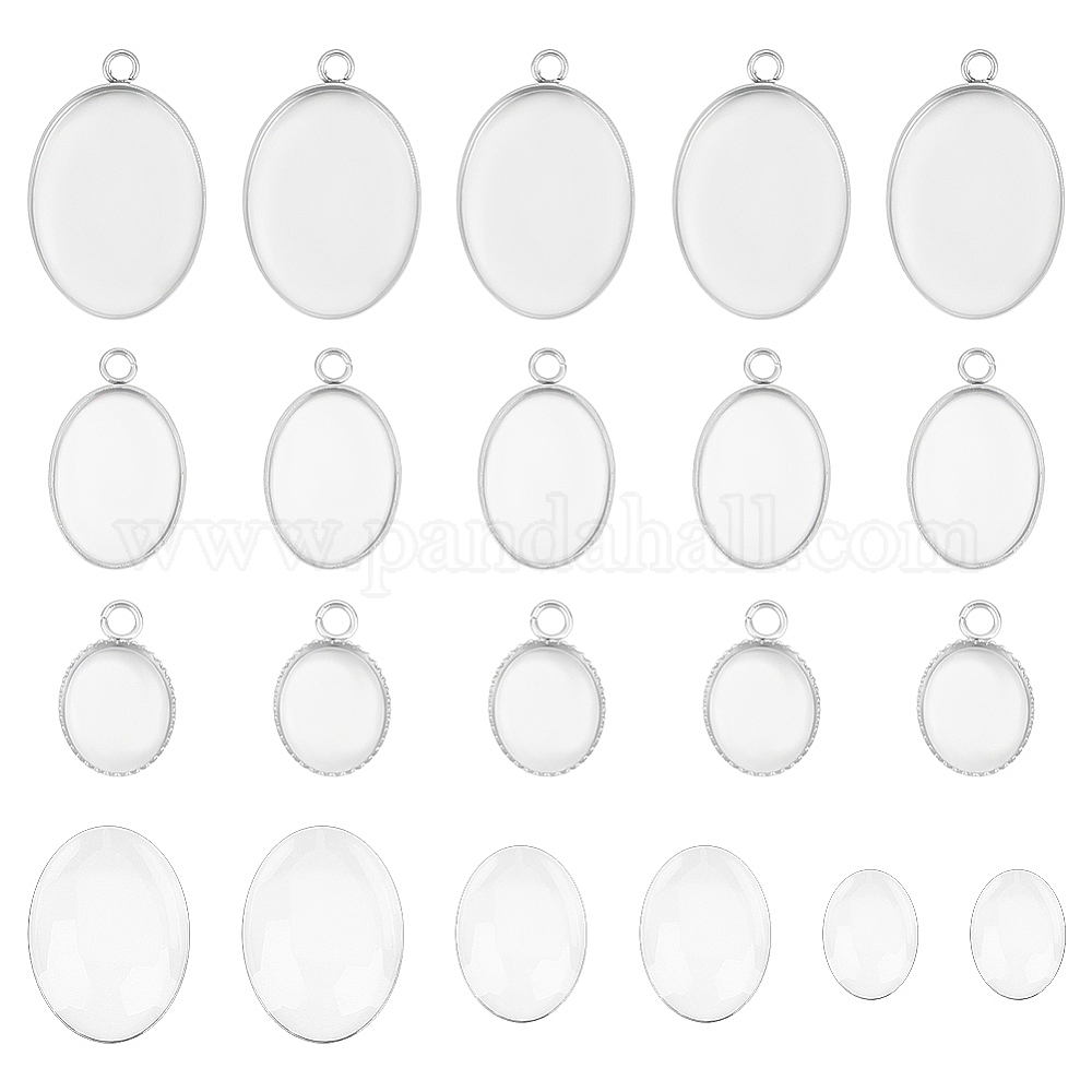 Wholesale Unicraftale 30Pcs 3 Sizes 304 Stainless Steel Pendant