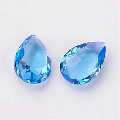 Facettierte Glas-Strass-Cabochons mit spitzer Rückseite RGLA-P015