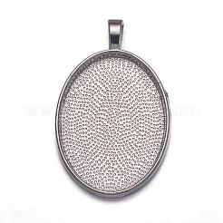 Aluminium-Anhänger Fassungen für Cabochons PALLOY-A15657-N-NF