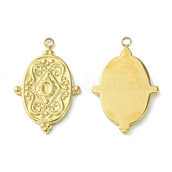 Cabochon-Fassungen für Anhänger aus Edelstahl 304 STAS-L269-065G