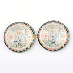Glas cabochons X-GGLA-L015-12mm-17