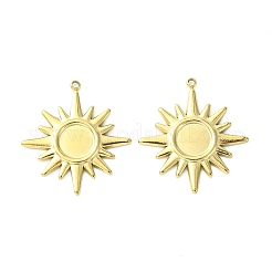 Cabochon-Fassungen für Anhänger aus Edelstahl 304 STAS-L269-016G