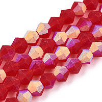 Имитируют нити бус из матового стекла из австрийского хрусталя&nbsp;GLAA-F029-TM3mm-A14