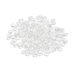 200 Stück transparente Glascabochons GGLA-YW0001-05