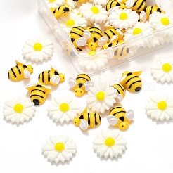 50 stücke 2 stil harzcabochons CRES-LS0001-02