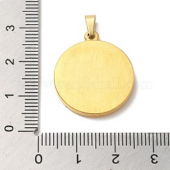 Ionenplattierung (IP) 304 Edelstahl Anhänger Cabochon-Einstellungen STAS-L272-002G