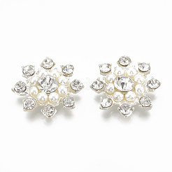 Flache Cabochons aus legiertem Aluminium RB-S048-28S