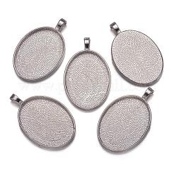 Aluminium-Anhänger Fassungen für Cabochons PALLOY-A15657-N-NF