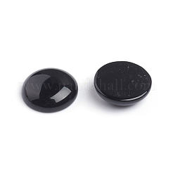 Natürliche schwarze Achat-Cabochons G-I274-17