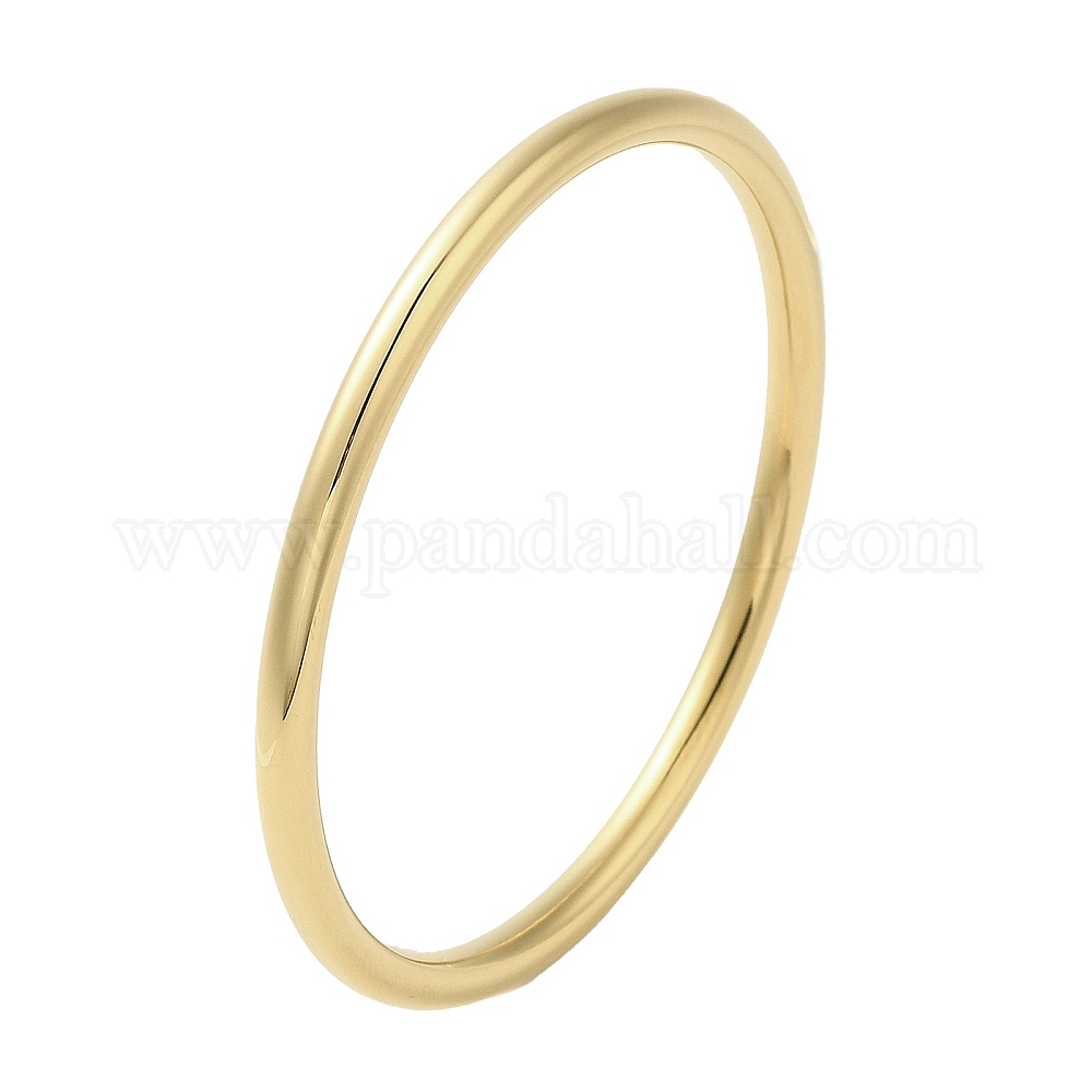 Wholesale Ion Plating Ip Stainless Steel Simple Roung Ring Bangles