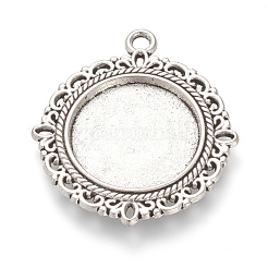 Tibetischer Stil Legierung Anhänger Fassungen TIBE-T003-08AS-NR