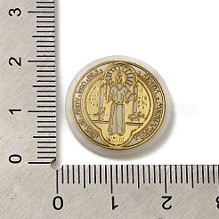 Religion natürliche weiße Muschel-Cabochons SSHEL-M022-10B