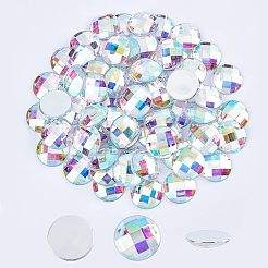 70 Stück facettierte Acryl-Cabochons OACR-FG0001-03