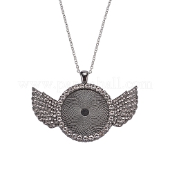 Legierung große Anhänger cabochon Einstellungen FIND-YW0001-20A-B
