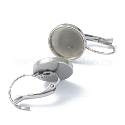 Anlaufgeschützte Ohrringbeschläge aus Edelstahl 304 mit Klappverschluss KK-H152-09D-P