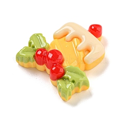 Weihnachts-Deko-Cabochons aus undurchsichtigem Harz RESI-U006-05G