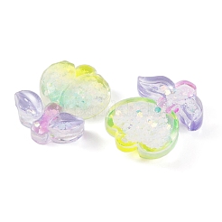 Transparente Epoxidharz-Blumen-Decoden-Cabochons CRES-M034-01C