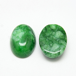 Gefärbte natürliche weiße Jade Cabochons G-Q957-01D-13x18