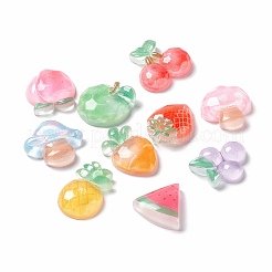 Cabochons aus transparentem Harz mit Herbstthema CRES-A050-19