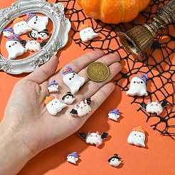 20 Stück 5 Stile Halloween opake Harz Decoden Cabochons CRES-YW0002-30