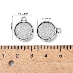 Tibetischen stil Anhänger Fassungen für Cabochons TIBE-A23176-AS-LF